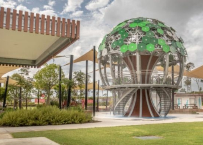 Low Maintenance Cladding for Water Park Feature by Futurewood